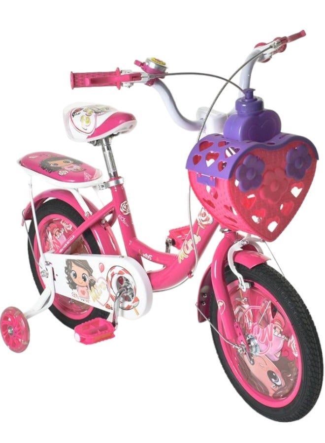 Toy Box Baby Cycle Pink 14" Wheels Children Bicycle For 3-5 Years Old Child Bicycle Girls Bike Cycle For Kids