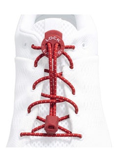 LOCK LACES No Tie Elastic Shoelace Lock Shoe Laces  - Image 1