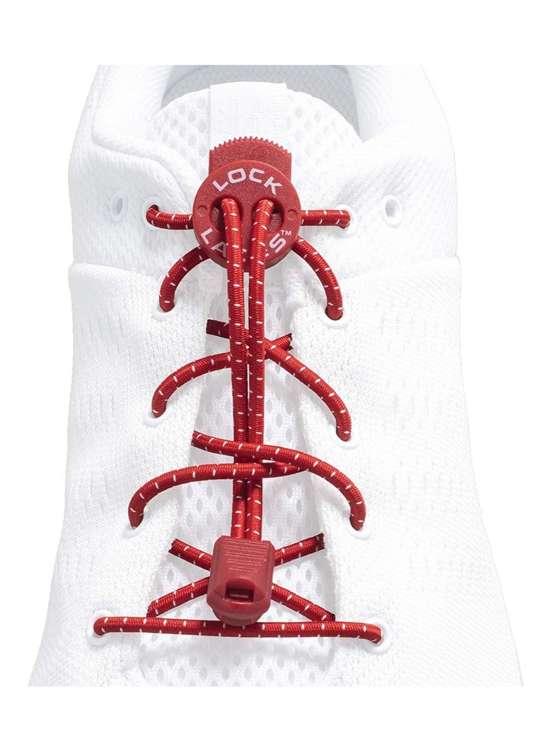 LOCK LACES No Tie Elastic Shoelace Lock Shoe Laces - Image 1