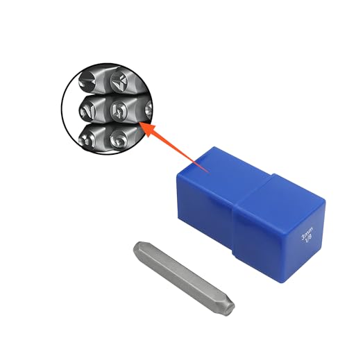 FOCMKEAS Number Stamp Set, 1/8"(3mm) Spring Steels Stamping Kit, 0-9 9PCS Metal Punch Press Tool for Metal Plastic Wood Leather & More - Image 4