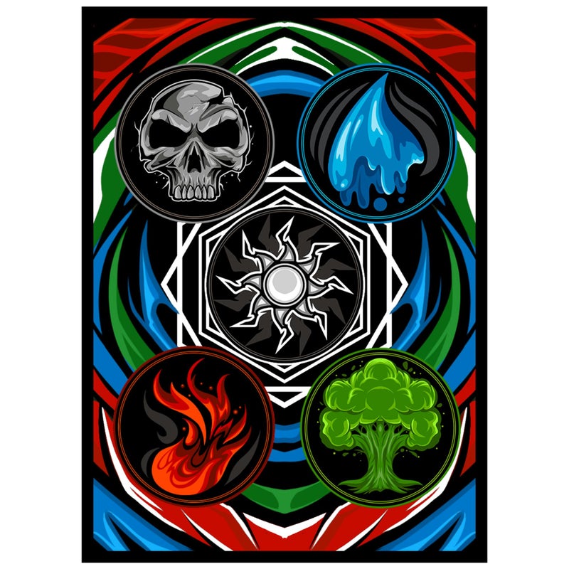 Realm Guard - 100ct Textured Matte TCG/MTG Card Art Sleeves (All 5 Colors) - Image 1