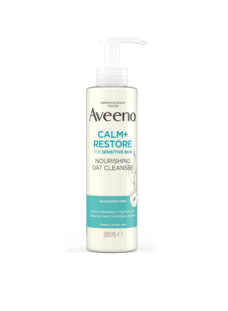 Aveeno Calm + Restore Nourishing Oat Cleanser - 200ml - Image 1