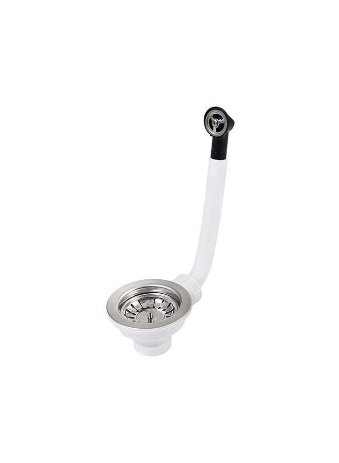 3½ Basket Waste Valve and Overflow Sink Accessories Stainless Steel 290x114x114mm