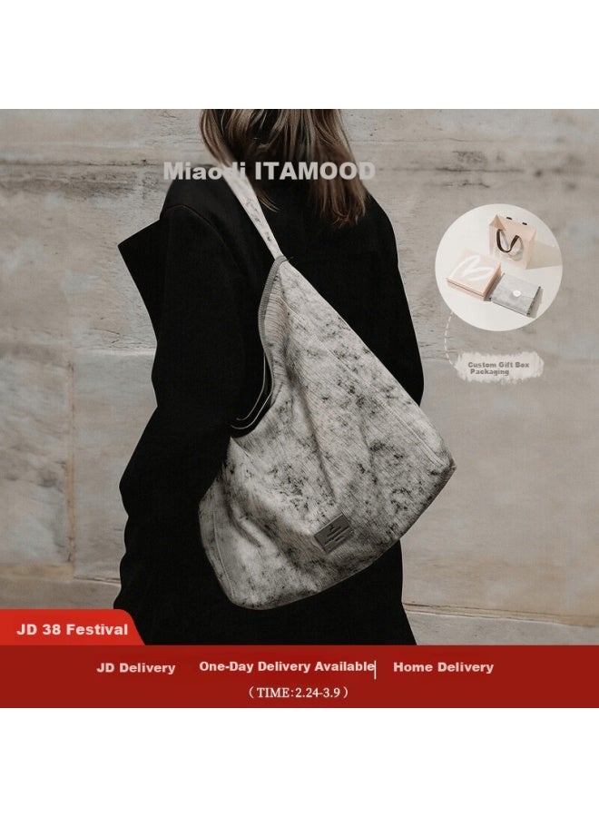 MOOD Miaodi Relaxed Lazy Style Large Capacity Tote Shoulder Underarm Hobo Bag Commuter Laptop Bag Women's Day Gift - Image 1