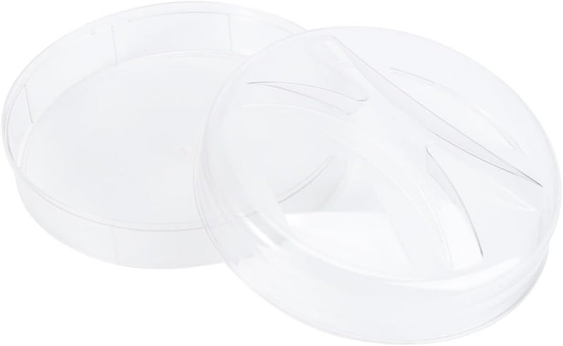 2pcs Food Cover Tent Set with Lid and Base Plastic Food Insulation Cover for Home Dining Suitable for Winter Table Use and Leftover Protection - Image 1