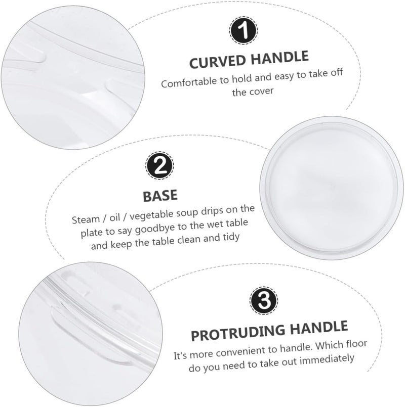 2pcs Food Cover Tent Set with Lid and Base Plastic Food Insulation Cover for Home Dining Suitable for Winter Table Use and Leftover Protection - Image 5