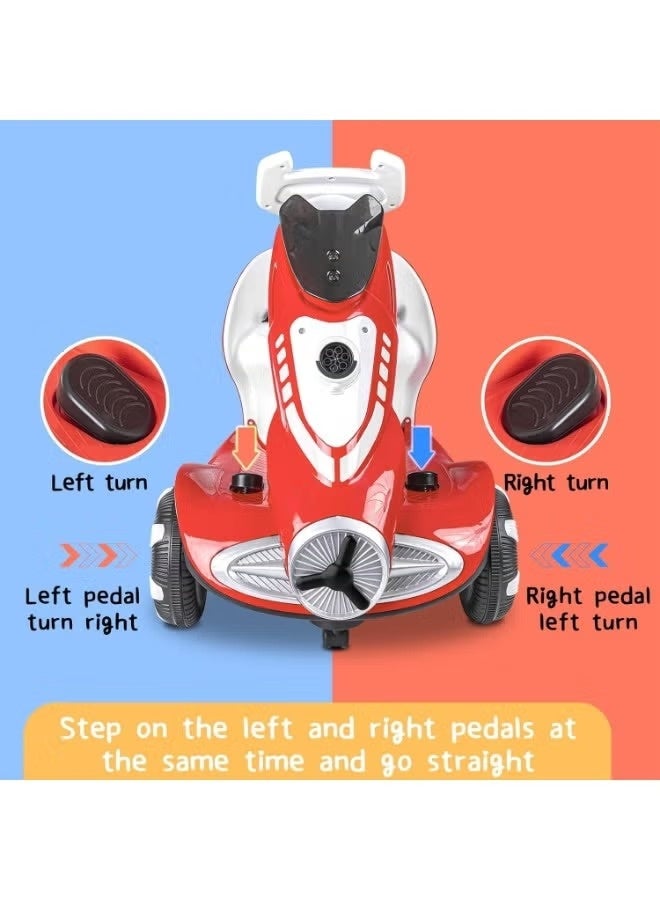 StarKids Electric Scooter For Kids, Scooter With Bubble Launcher 12V Battery, Ride On Toys For Children, 4 Wheel Car With Dual Motors, scooter With Remote Control, Sound Effects & Lights - Image 3