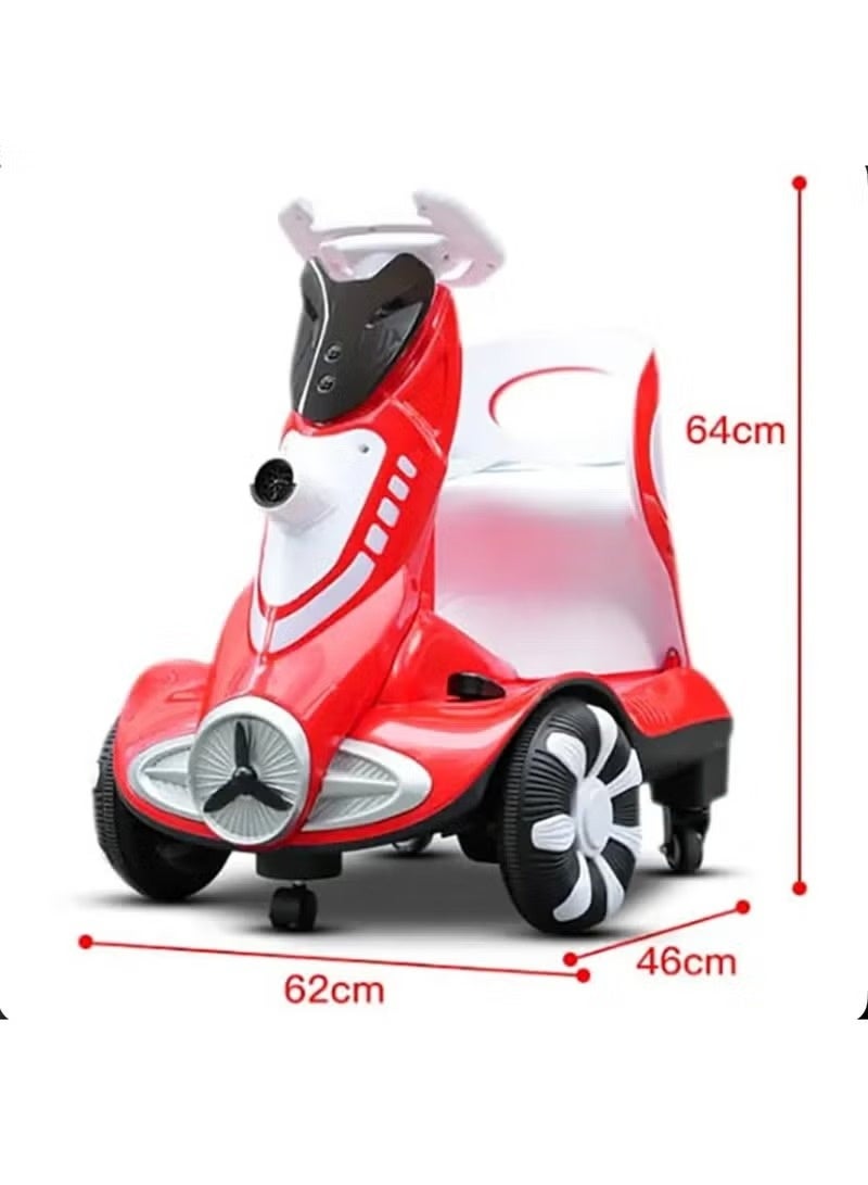 StarKids Electric Scooter For Kids, Scooter With Bubble Launcher 12V Battery, Ride On Toys For Children, 4 Wheel Car With Dual Motors, scooter With Remote Control, Sound Effects & Lights - Image 5