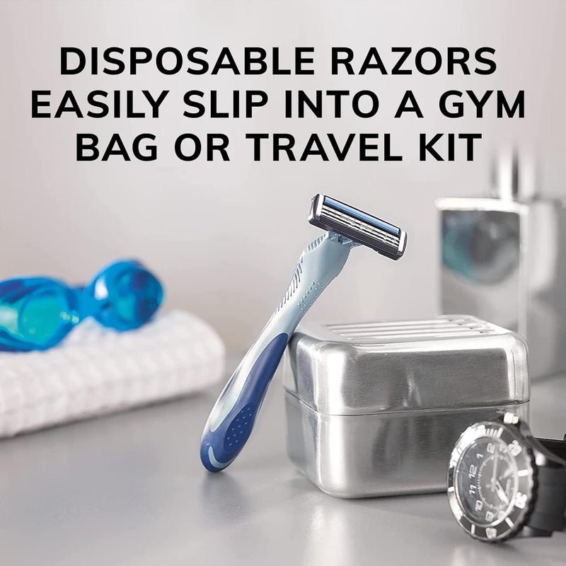 BIC Flex 3 Men's Disposable Razors - 4 Piece Kit with 3 Blades for a Smooth and Comfortable Shave - Image 4