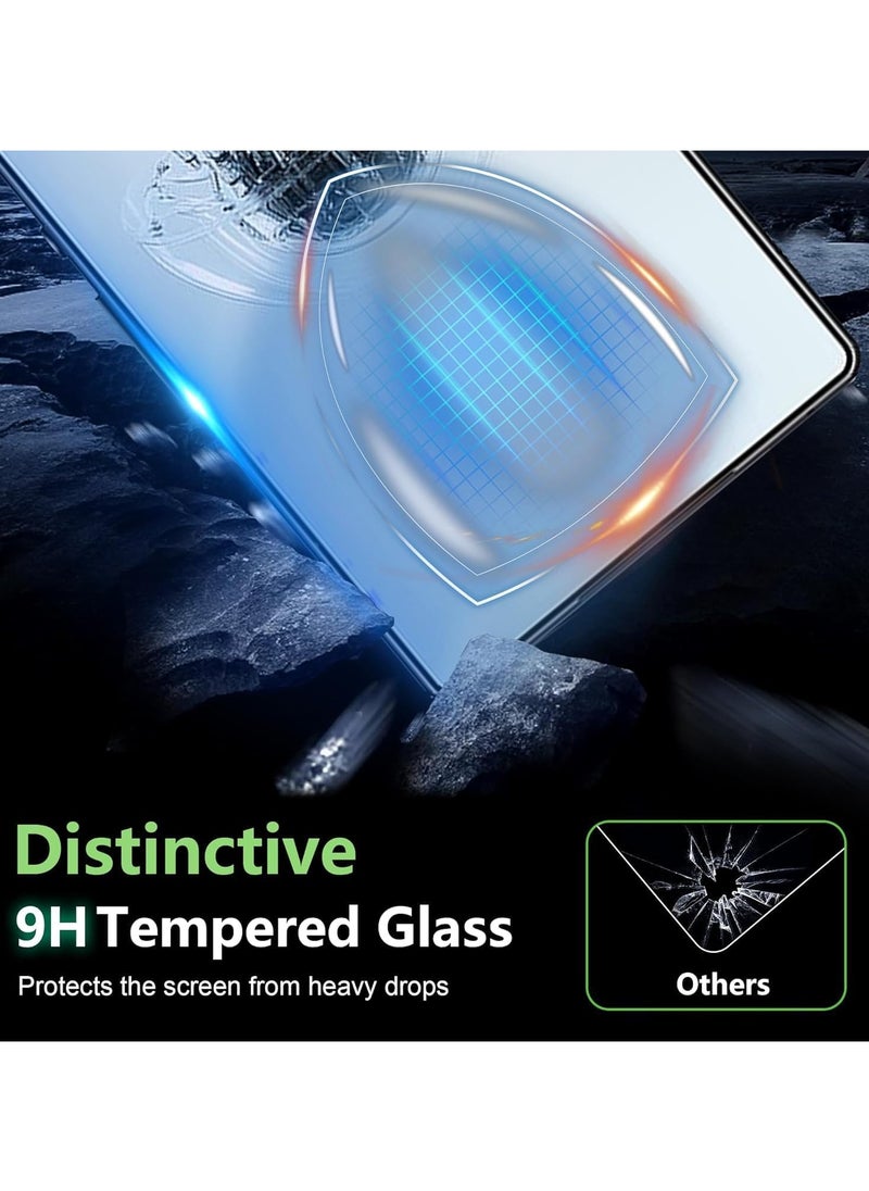 For ZTE Nubia Red Magic 10S Pro / 10S Pro+ / 10 Pro+ / 10 Pro Case and Tempered Glass Screen Protector Accessorise, TPU+PC Shockproof Bumper Mobile Phone Back Cover, Anti-fingerprint Protective Casing