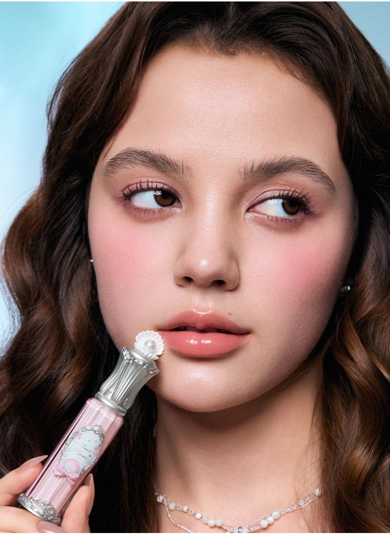 Flower Knows Shell's Jewel Nourishing Lip Glaze with Hydrating Essence and Glossy Shine  3-in-1 Lip Oil, Gloss & Treatment – P01 Champagne Pearl  - Image 2