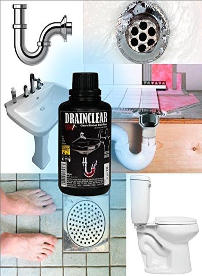 CERO ® DRAINCLEAR 1.45% WW (DRY POWDER) to Clear Clogged Drains, Sinks and Pipes (190 gm) Pack Of 3 - Image 5