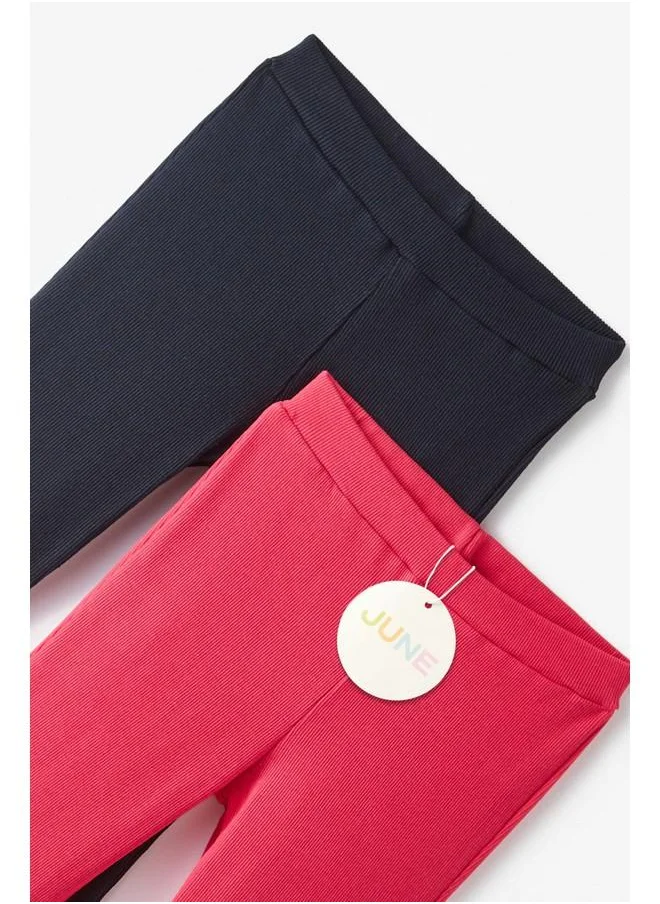 جون June Girl 2-Pack Camisole Tight Fuchsia - Navy