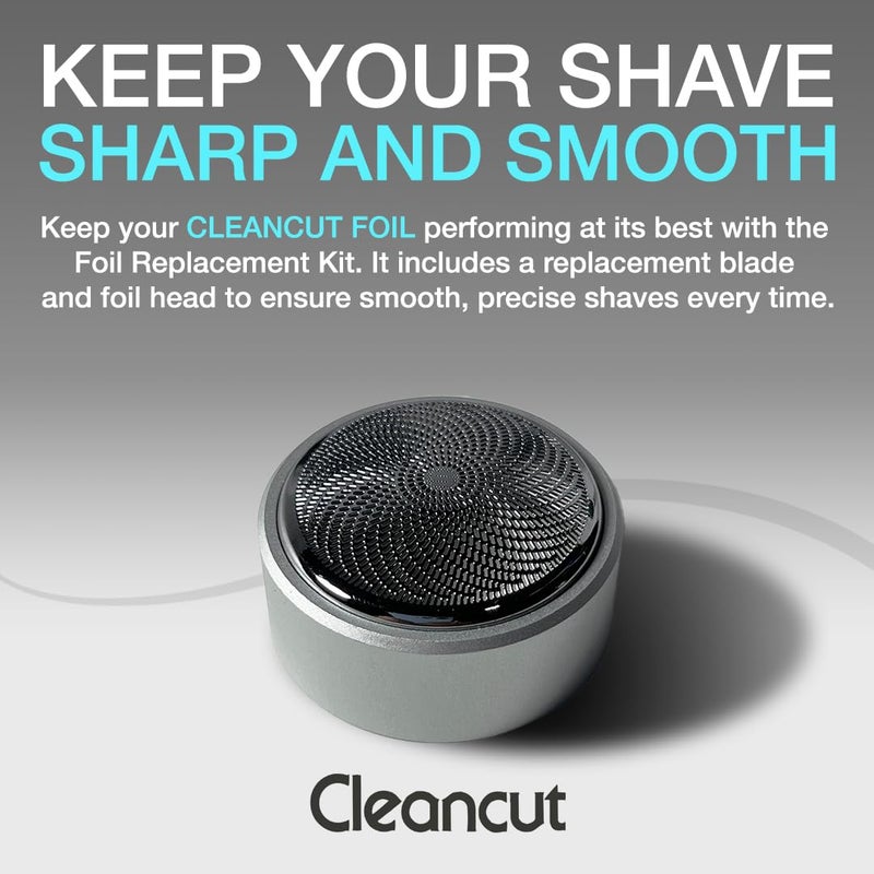 CLEANCUT طقم استبدال لآلة الحلاقة الشخصية Cleancut ES412 - استبدال الشفرة ورأس الشفرة للدقة في الحلاقة - يتضمن شفرة جديدة، ورقة، وغطاء - صنع في اليابان، سهل التركيب - Image 2