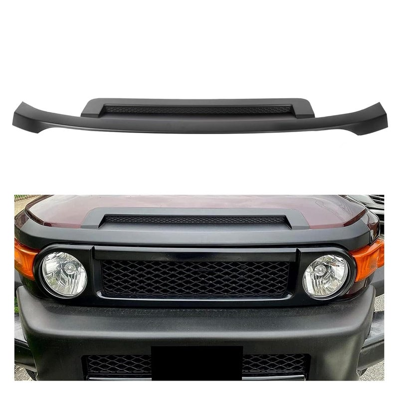 HECASA Black Hood Molding Trim Compatible with 20072011 Toyota FJ Cruiser Replacement for TO1235102 7618035031C0