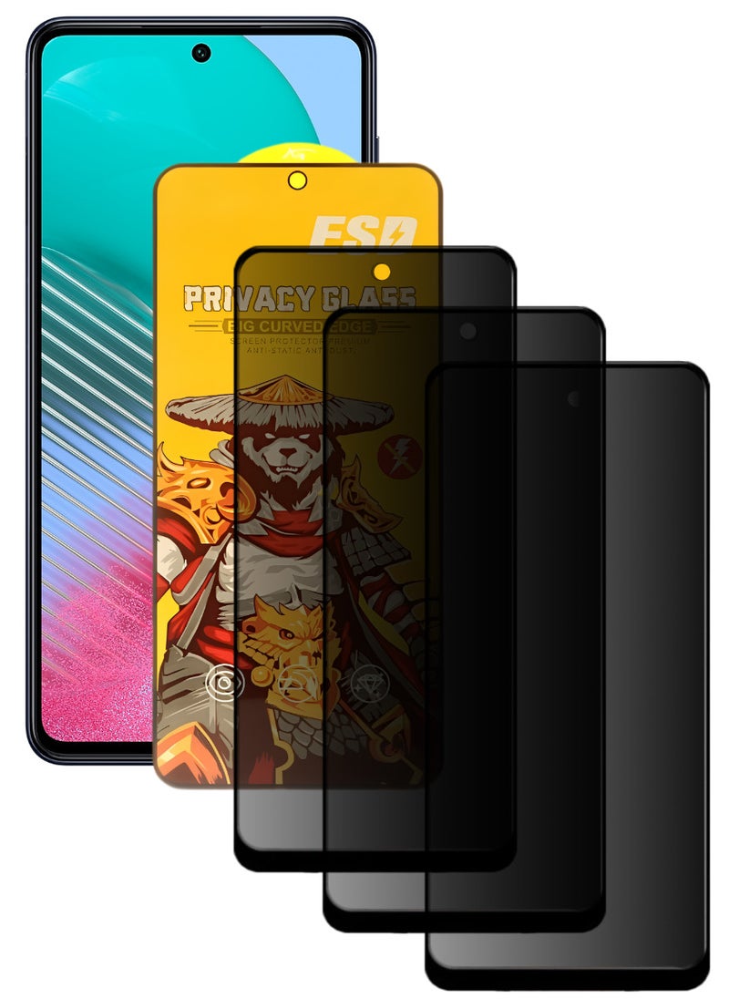 ESD 3 Pieces Tempered Dustproof Privacy Glass Screen Protector Compatible For Samsung Galaxy M54 5G - Image 1