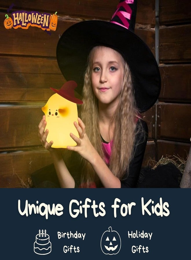 Blackzone Cute Night Light for Kids, Nursery | Silicone Night Light, LED Lamp, Room Decor, Gifts for Toddler Children Teenage Girls Valentine's Day (Ghost) - Image 5
