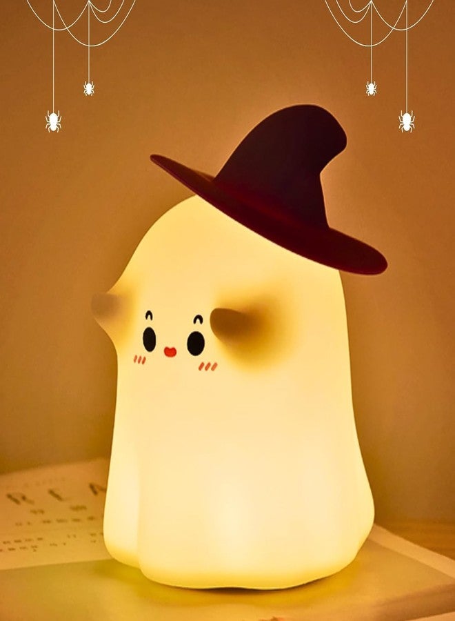 Blackzone Cute Night Light for Kids, Nursery | Silicone Night Light, LED Lamp, Room Decor, Gifts for Toddler Children Teenage Girls Valentine's Day (Ghost) - Image 1