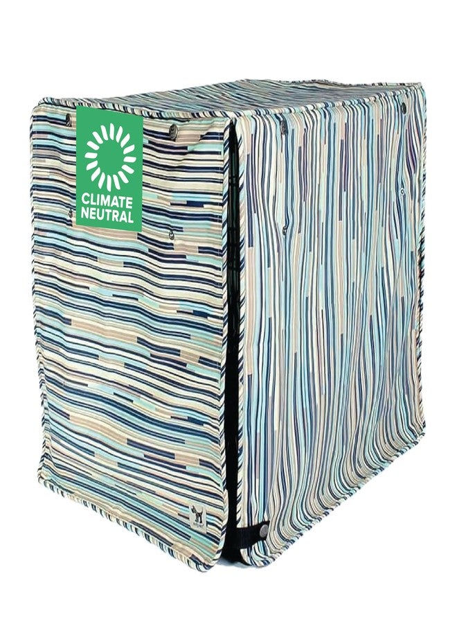 Molly Mutt I Don't Like Mondays Dog Crate Cover, 100% Cotton Canvas Cover with 2 Roll-Up Panels, Ideal for Dog or Cat Crate, Durable, Washable, and Free of Harmful Chemicals, 30" x 19" x 21" - Image 1