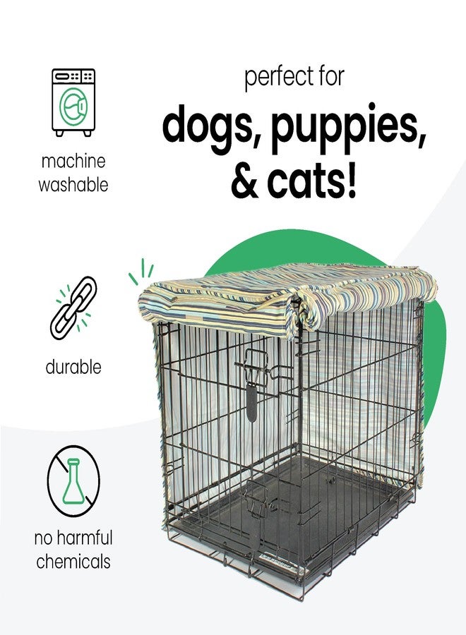 Molly Mutt I Don't Like Mondays Dog Crate Cover, 100% Cotton Canvas Cover with 2 Roll-Up Panels, Ideal for Dog or Cat Crate, Durable, Washable, and Free of Harmful Chemicals, 30" x 19" x 21" - Image 3