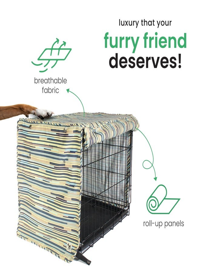 Molly Mutt I Don't Like Mondays Dog Crate Cover, 100% Cotton Canvas Cover with 2 Roll-Up Panels, Ideal for Dog or Cat Crate, Durable, Washable, and Free of Harmful Chemicals, 30" x 19" x 21" - Image 5