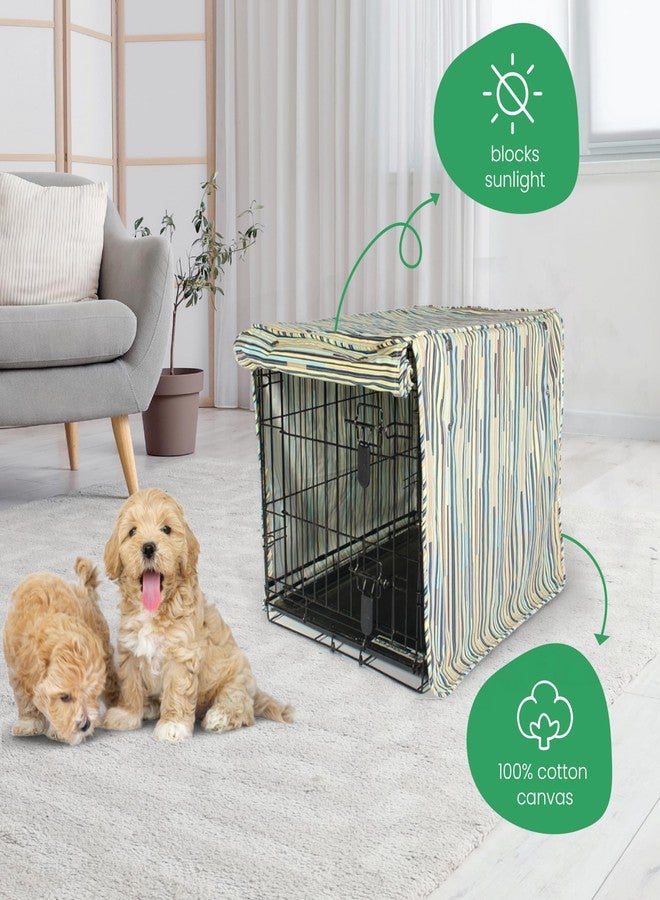 Molly Mutt I Don't Like Mondays Dog Crate Cover, 100% Cotton Canvas Cover with 2 Roll-Up Panels, Ideal for Dog or Cat Crate, Durable, Washable, and Free of Harmful Chemicals, 30" x 19" x 21" - Image 4