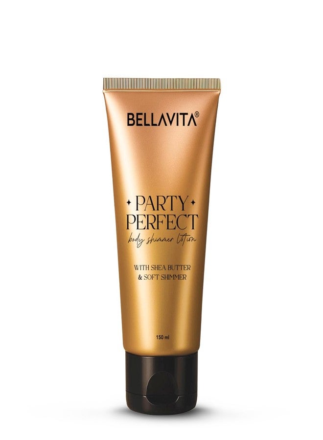 BELLAVITA Party Perfect Body Shimmer Lotion | Instant 3D Glow | Party-Ready Sheen | Butter-Rich Deep Hydration | Lightweight & Non-Sticky | 150ml - Image 1