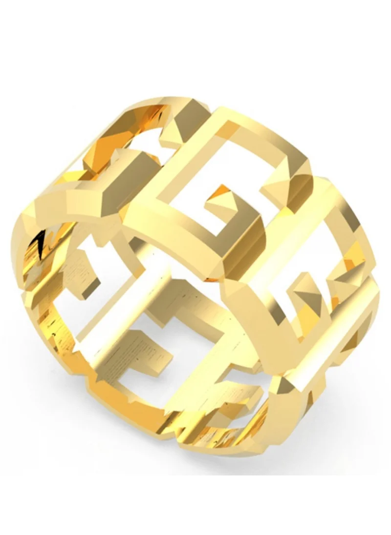 جس Crystal Detail  Detail Single Circle Ring