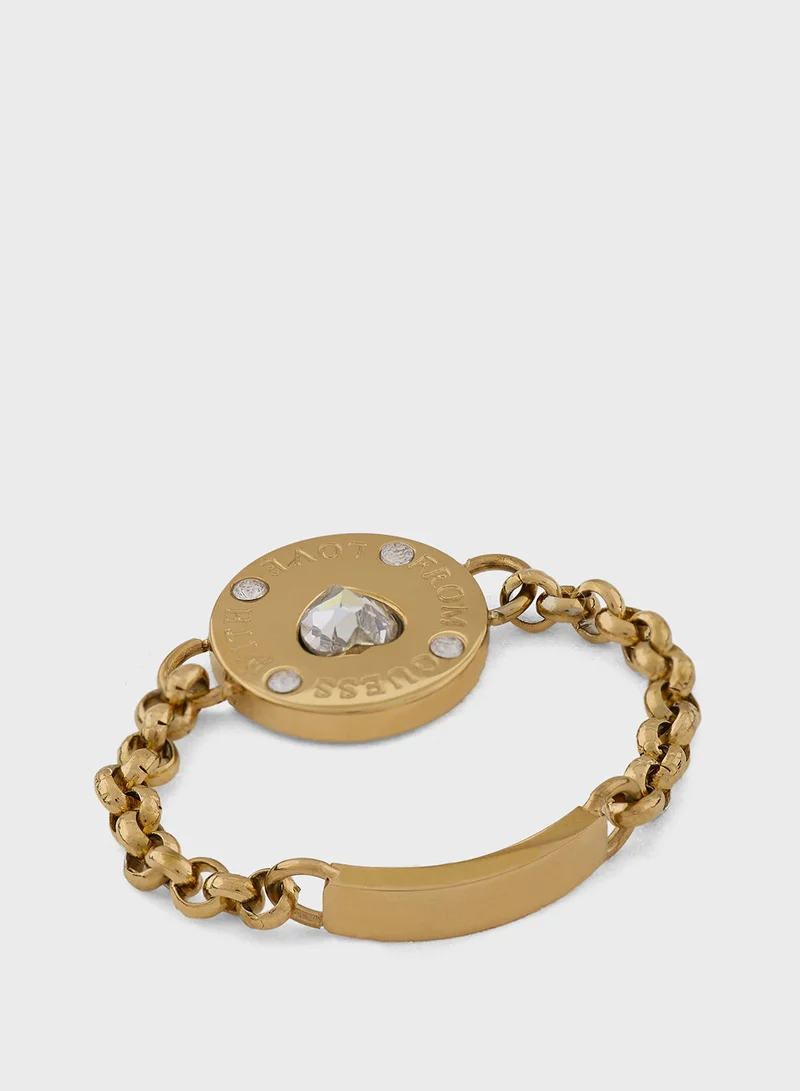 GUESS Crystal Detail  Detail Single Circle Ring