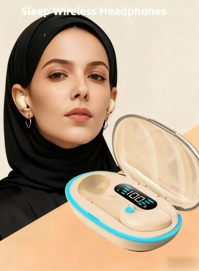 أبلينم سماعات أذن لاسلكية حقيقية، سماعات أذن بلوتوث 5.49 بوصة، 4 ميكروفونات، مكالمات واضحة، سماعات أذن بلوتوث، تحكم باللمس، وقت تشغيل 40، IPX6 مقاومة للماء TWS، سماعات أذن خفيفة الوزن - Image 1