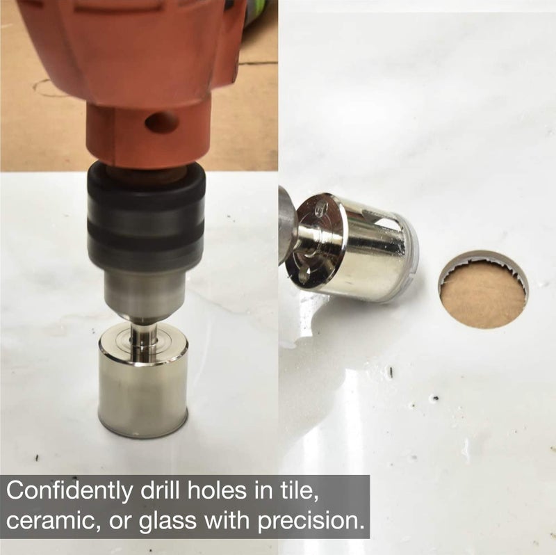 NEIKO 00823A Diamond Hole Saw, 5 Pc Diamond Drill Bit Set, 5/32â€“1/2-Inch Hollow Core, 1/4-Inch Shank, Glass Drill Bit, Ceramics, Tile Drill Bits, Granite, Glass Cutter for Bottles, Pots, Marble - Image 2