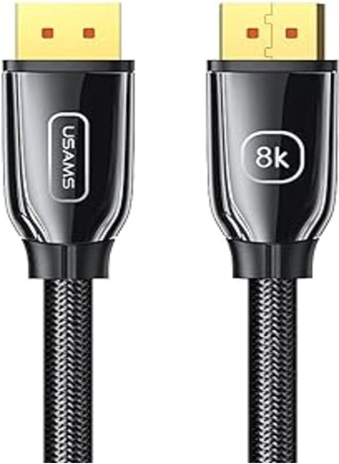 Usams Usams Us-Sj532 U75 8K Dp To Dp 1.4 Hd Video Cable With 2M Length Thanks To The Technology Used, The Cable Ensures Safe Use For A Long Time 