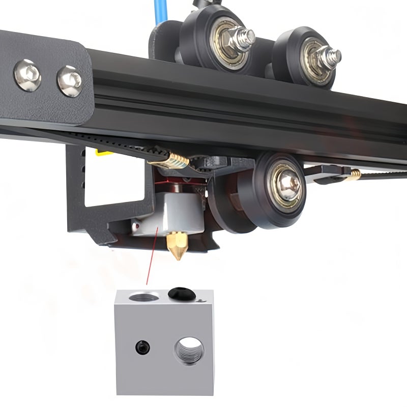 Printer Accessories 1pc Heated Block Heating Block For MK7 MK8 Hotend Fast Heating Feature No Power Supply Included Classic One Pack - Image 4