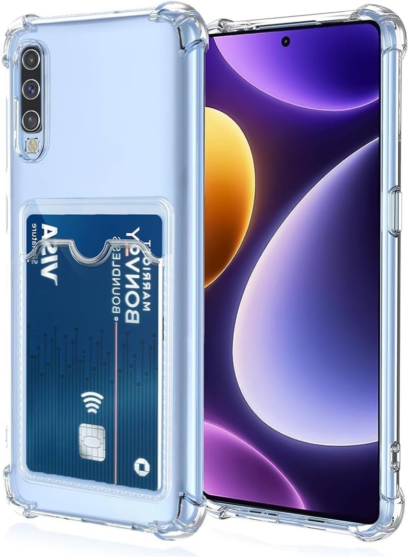 Transparent Shockproof Case with Card Wallet Compatible with Huawei Honor Y9s  - Image 1