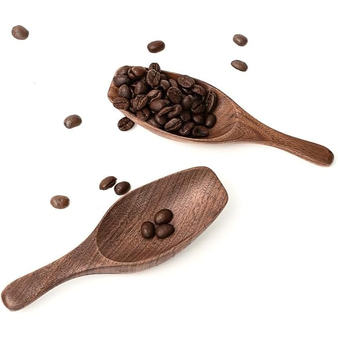 ريحني ملعقة قهوة بالجوز الأسود للقهوة المطحونة، أملاح استحمام الشاي السائبة ملعقة طعام 15 مل، أداة متعددة الأغراض لتنظيف الجرار، علب القهوة، ملحقات تحضير القهوة 1 قطعة. - Image 4