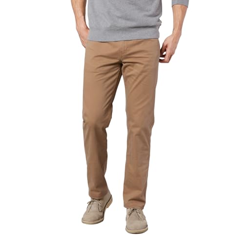 Dockers Men's Jean Cut Straight Fit with All Seasons Tech, Leather, 33W x 32L - Image 5