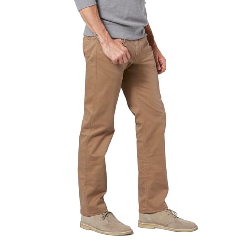 Dockers Men's Jean Cut Straight Fit with All Seasons Tech, Leather, 33W x 32L - Image 2