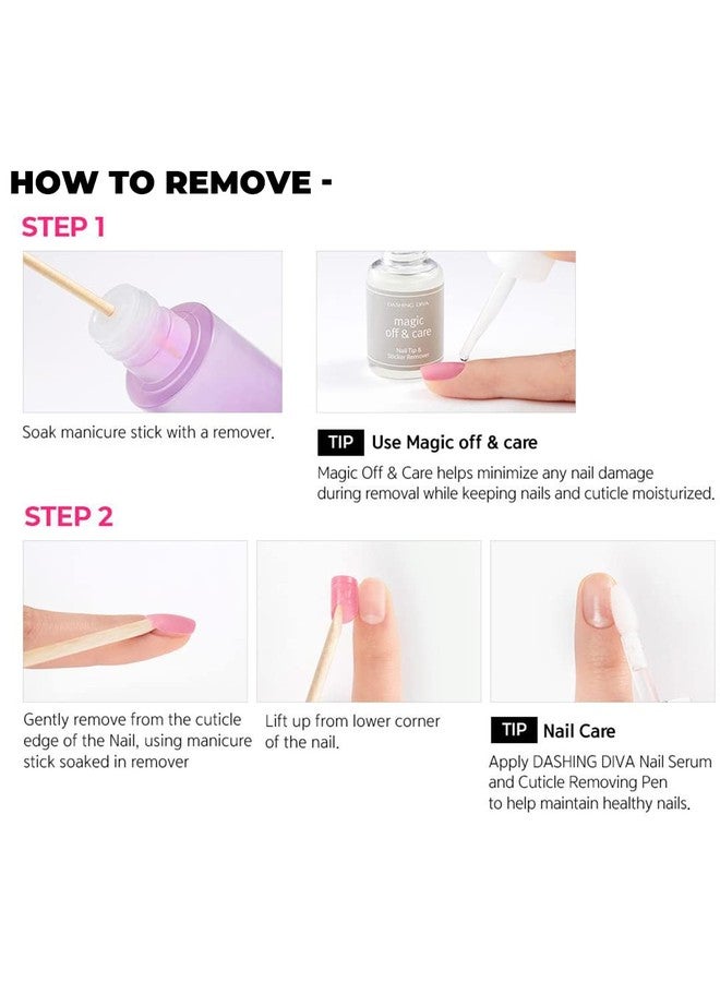 DASHING DIVA GLOSS |Day to Night | Short, Square Shaped Press On Nails | Long Lasting Stick On Gel Nails | Lasts Up to 7 Days | Contains 30 Stick On Nails (Daisy Shine) - Image 5