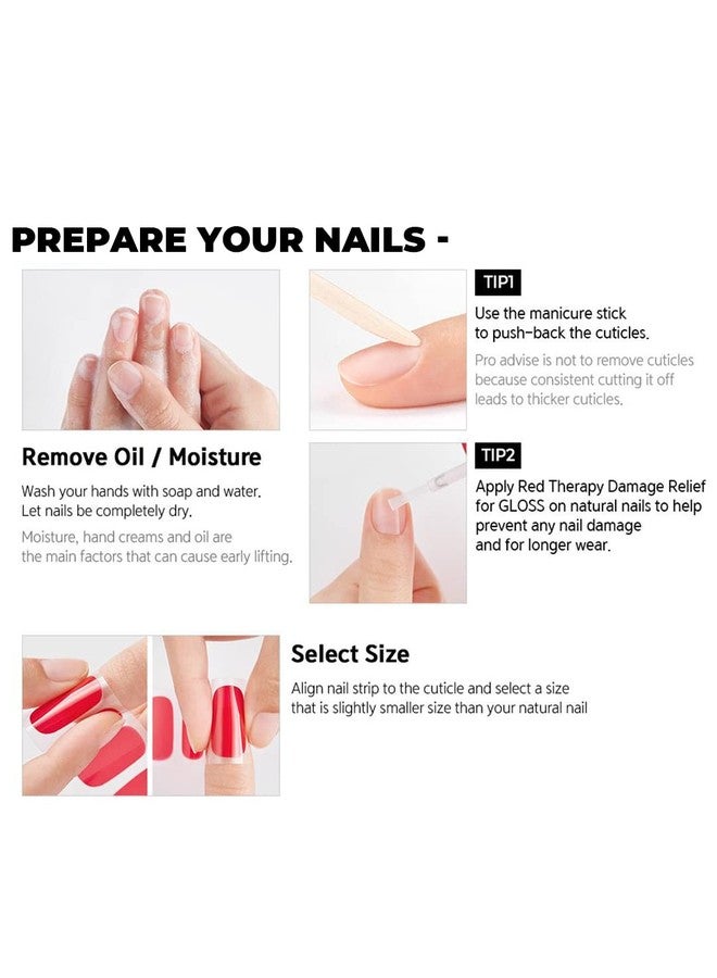 DASHING DIVA GLOSS |Day to Night | Short, Square Shaped Press On Nails | Long Lasting Stick On Gel Nails | Lasts Up to 7 Days | Contains 30 Stick On Nails (Daisy Shine) - Image 4