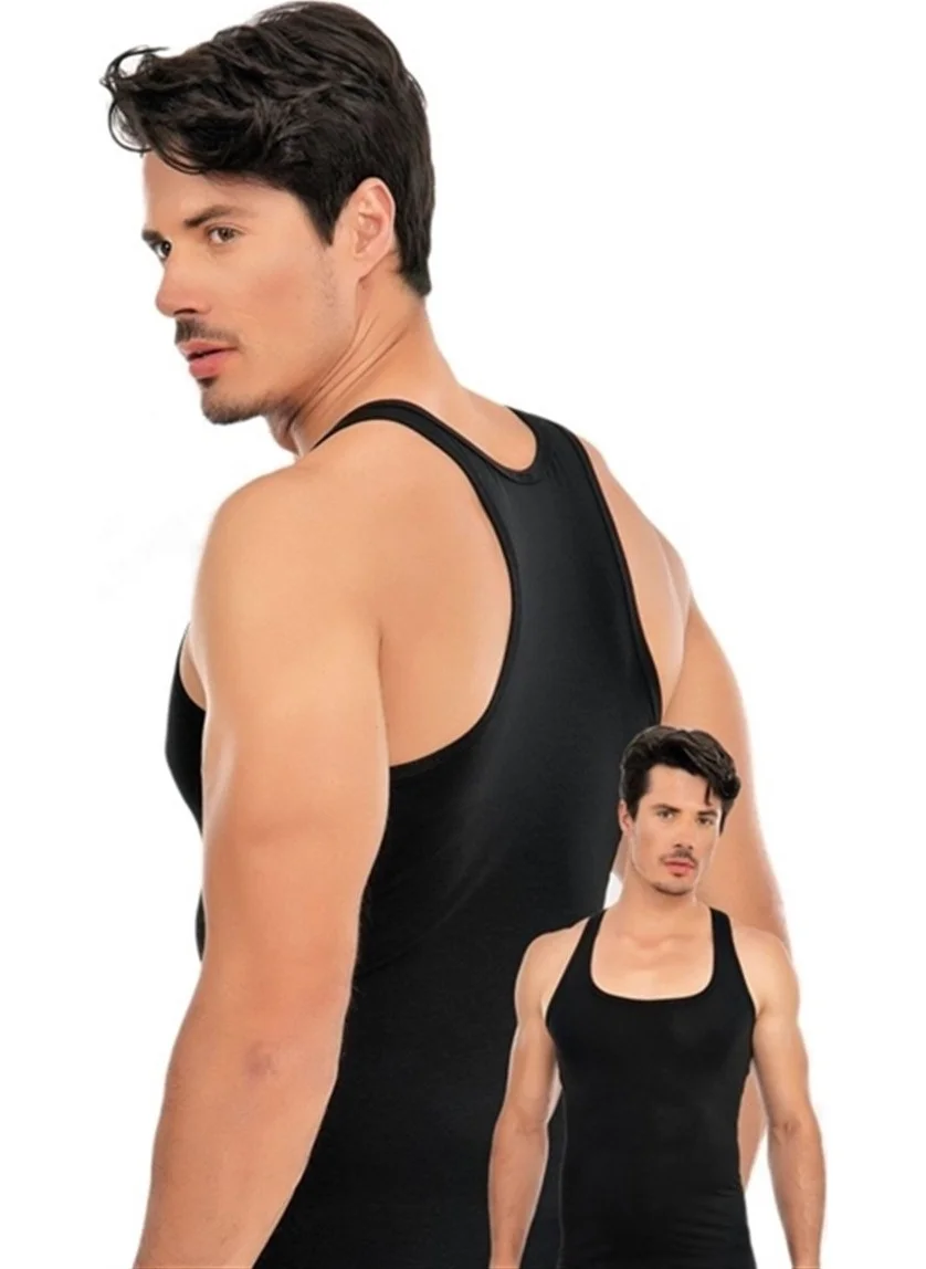 Seher Yıldızı Morning Star 6 Pack Men's Sports Rambo Undershirt Black