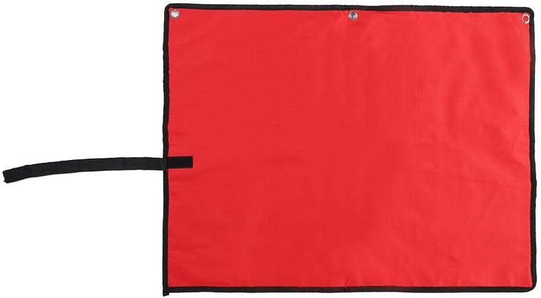 klarako Roll Up Tools Bag, Multi-Pocket Roll Up Tools Storage Bag Spanner Plier Wrench Holder Canva Organizer(25 Pockets) - Image 4