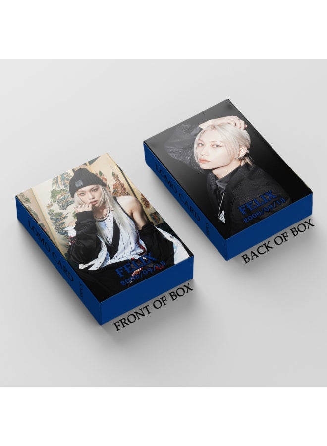 NIBEMINENT 55 Pcs Kpop Stray Kids - Felix HOP Lomo Cards Card For Fans Collection Gifts - Image 2