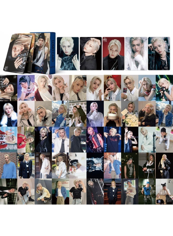 NIBEMINENT 55 Pcs Kpop Stray Kids - Felix HOP Lomo Cards Card For Fans Collection Gifts - Image 1