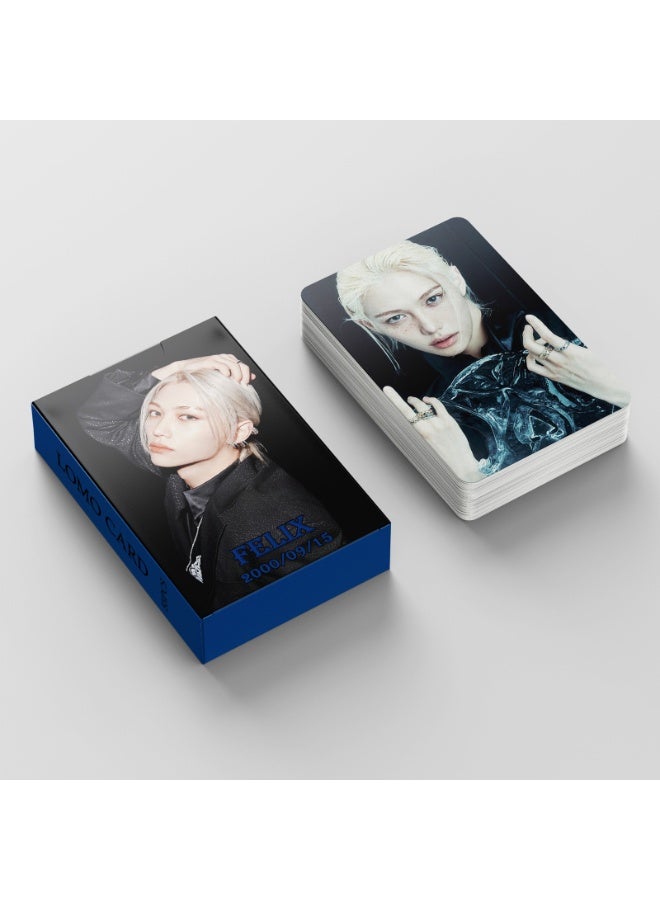 NIBEMINENT 55 Pcs Kpop Stray Kids - Felix HOP Lomo Cards Card For Fans Collection Gifts - Image 3