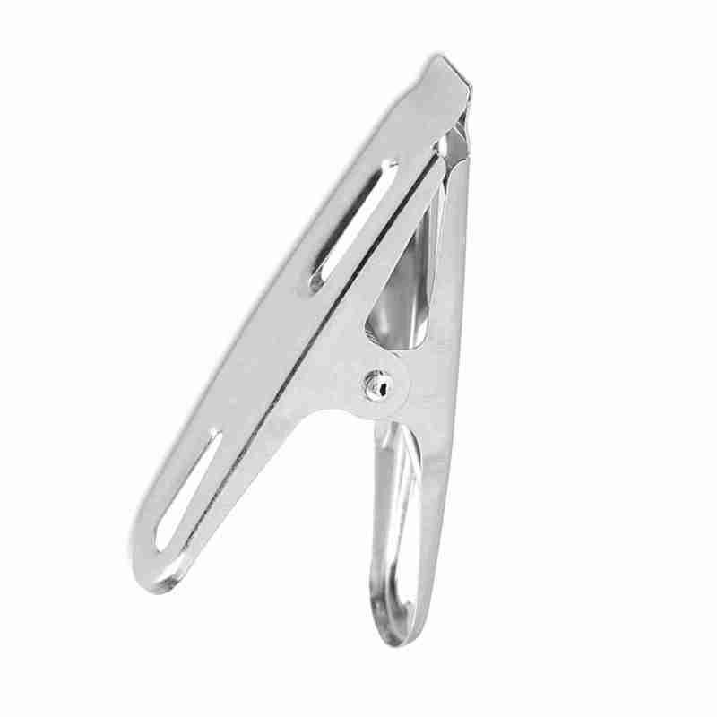Stainless Steel Clothes Pegs 20pcs Rust-resistant Strong Clamping - Windproof Smooth-surfaced Clothes Clamps for Home Laundry Drying - Image 2