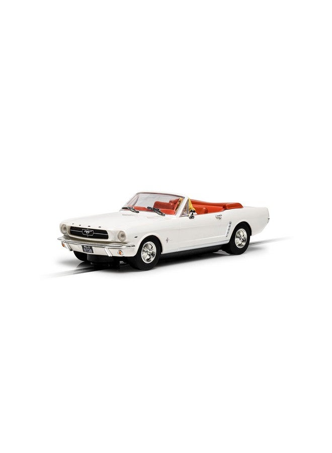 Scalextric James Bond Goldfinger White Ford Mustang 1:32 Slot Race Car C4404 - Image 1