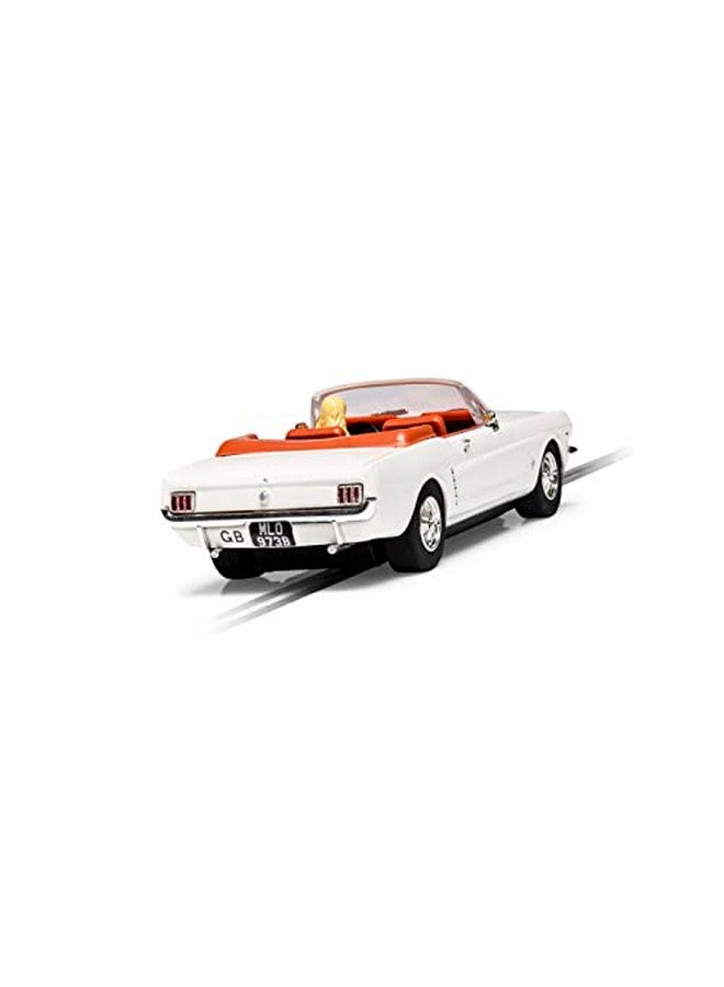 Scalextric James Bond Goldfinger White Ford Mustang 1:32 Slot Race Car C4404 - Image 4