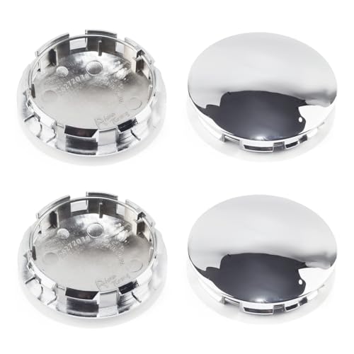 DewFlew 4Pcs Wheel Center Caps for Ford F150 Expedition Wheel Rim Outer 76mm(2.99in) Inner 65mm(2.57in) Chrome Hub Caps, Replacement 2L34-1130 2L34-1A096 7L14-1A096 - Image 1