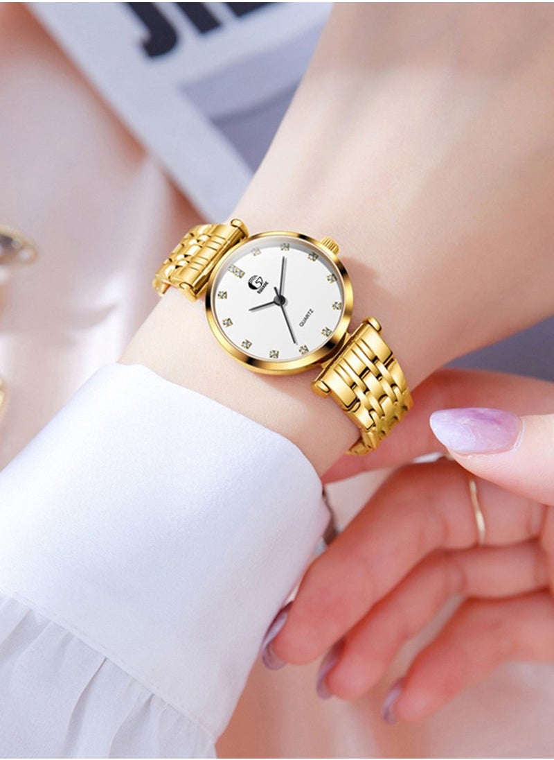 Gsquare Gsquare Women's Analog Quartz White Dial Stainless Steel Watch-5596  - Image 4