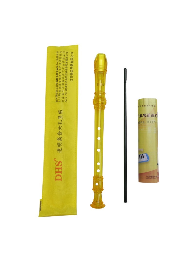 Chimei DHS Recorder German Soprano C-Tune 6Hole 8Hole for Beginners 6 hole transparent yellow - pzsku/Z55085E2C5E42F603C9BFZ/45/_/1734014283/93bdab02-2ca3-4982-84f7-f7c0e03f47bc